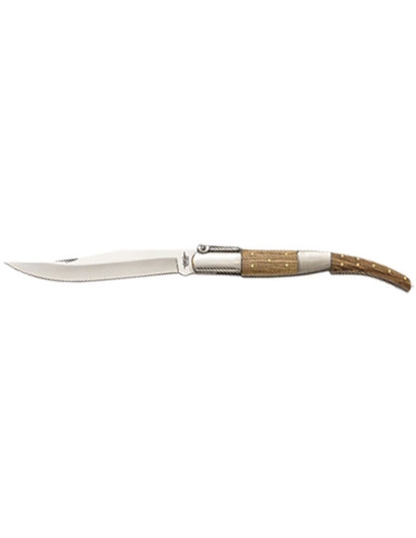 Cuchillo JKR0930: Precisi&oacute;n y Elegancia con Mango de Madera de Cebra