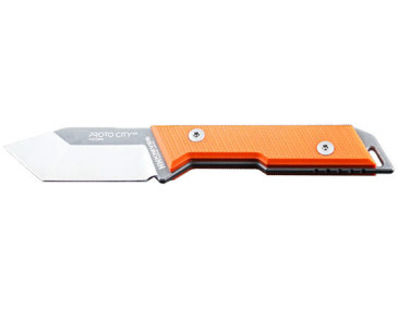 NN Knives Proto City Tanto Orange Fixed Blade Knife