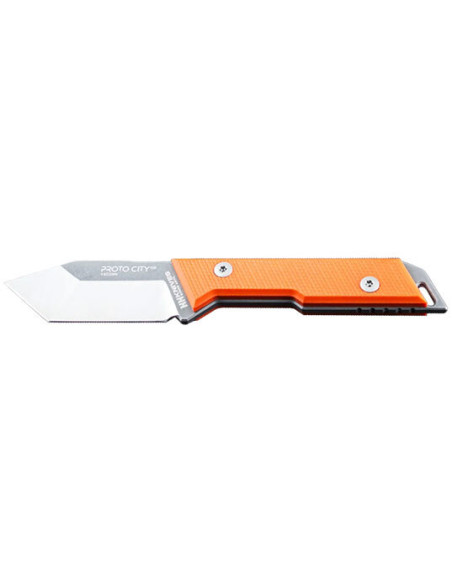 Couteau fixe NN Knives Proto City Tanto Orange - 10078 - Khurts.com