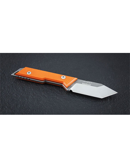 NN Knives Proto City Tanto Orange Fixed Blade Knife