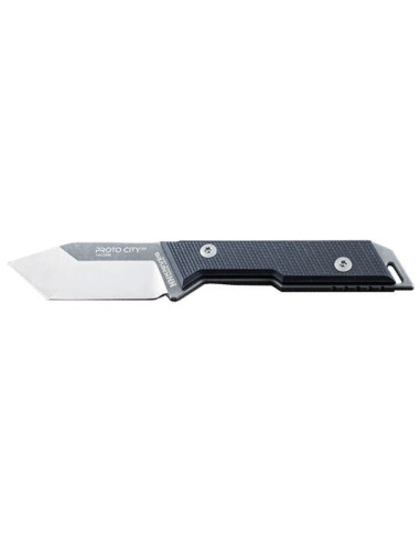 NN Knives Proto City Tanto Fixed Blade Knife Black