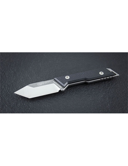 Couteau fixe NN Knives Proto City Tanto Noir - 10087 - Khurts.com