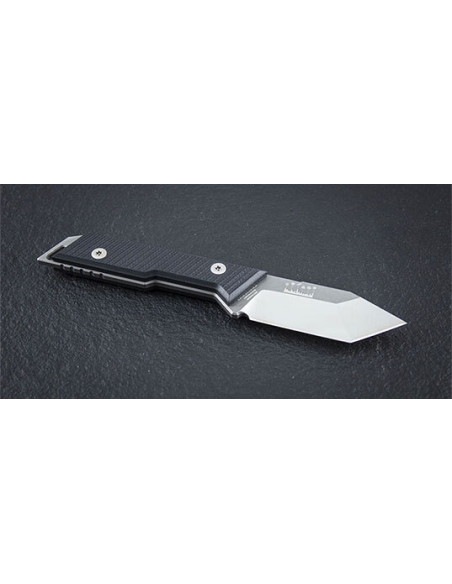 NN Knives Proto City Tanto Fixed Blade Knife Black