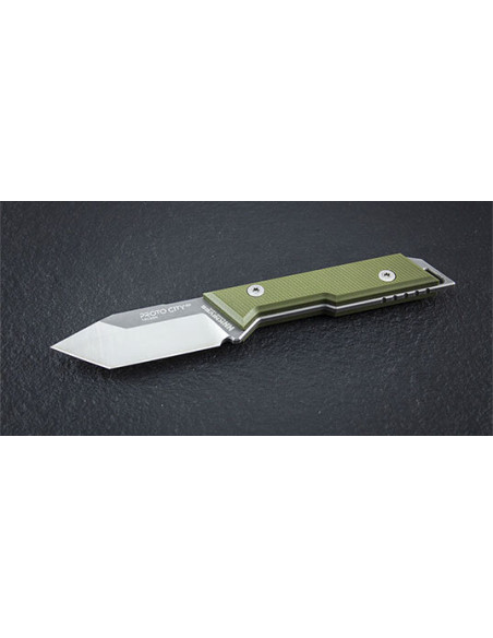 Green Tanto Knife NN Knives: Compact Precision and Robustness