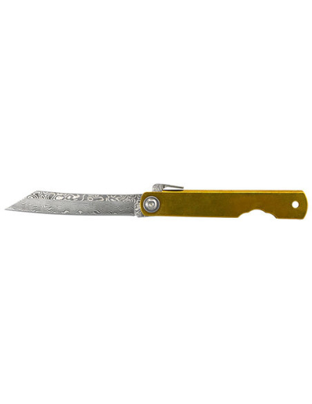 Coltello Higonokami Damasco Dorato