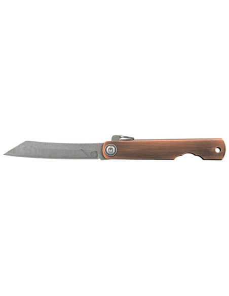 Higonokami Damascus Bronze Knife: Elegance and Lasting Precision