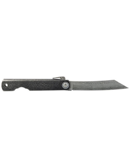 Coltello Pieghevole Higonokami Damasco Grigio: Precisione ed Eleganza