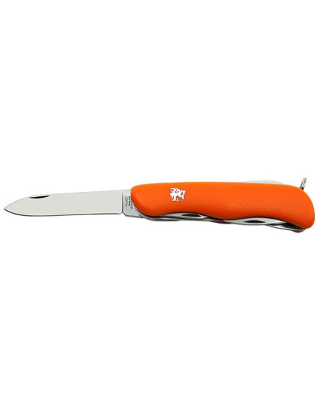 Coltello Mikov 6 Funzioni Arancione : Compatto, Sicuro, Versatile