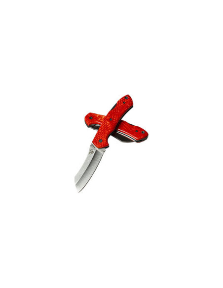 Coltello Pieghevole Cudeman Tundra Rosso: Precisione e Sicurezza Assicurate