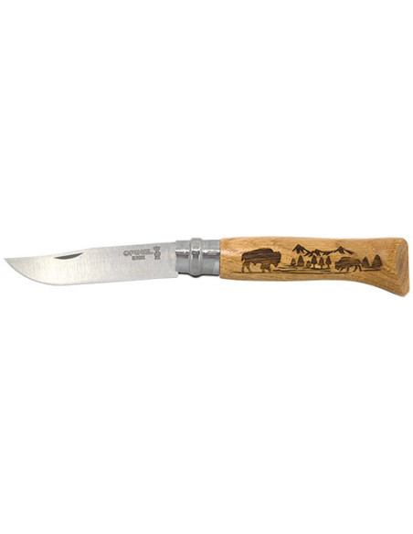 Coltello Opinel N&deg;8 Bison: Precisione ed Eleganza nel Quotidiano