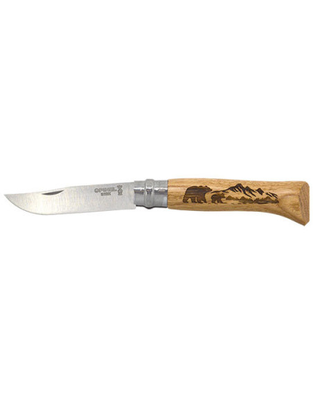 Opinel N&deg;8 Animalia America B&auml;r Klappmesser - 10552 - Khurts.com
