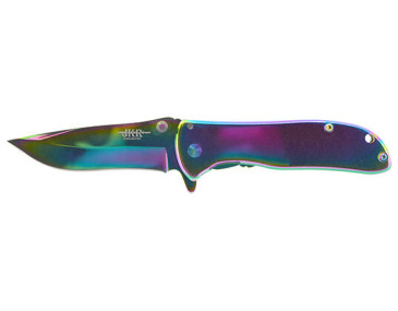 Coltello Pieghevole JKR Rainbow 0577: Eleganza e Precisione Compatta
