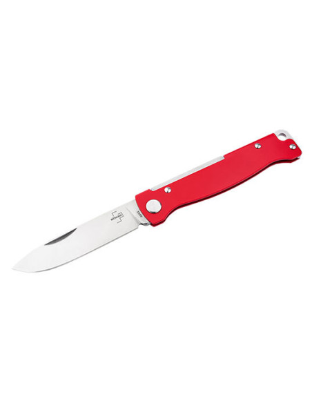 Boker Plus Atlas Red Folding Knife: Elegance and Lasting Sharpness