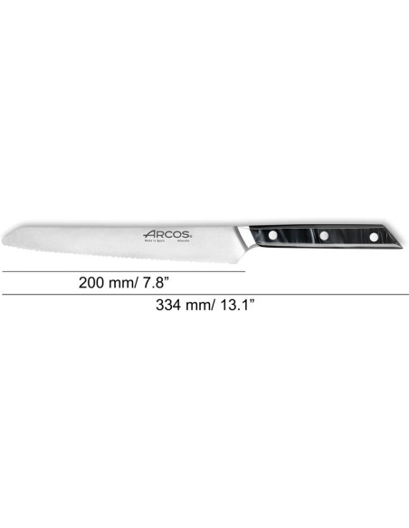 Cuchillo de Pan Arcos Eclipse: Filo Preciso y Dise&ntilde;o &Uacute;nico