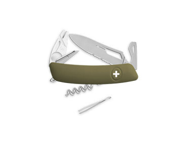 Schweizer Messer Swiza SH03 Zeckenzange Allmatt - olive - 10909 - Khurts.com