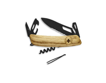 Schweizer Messer Swiza SH03 ALLBLACK - eiche - 10911 - Khurts.com