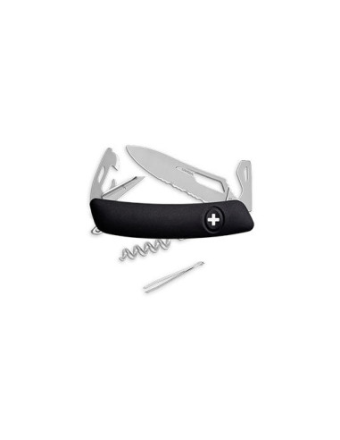 Couteau Suisse Swiza SH03 Allmatt - noir - 10914 - Khurts.com