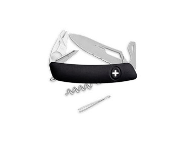 Schweizer Messer Swiza SH03 Zeckenzange Allmatt - schwarz - 10915 - Khurts.com