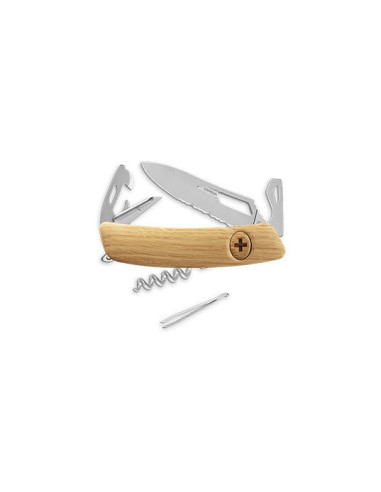 Swiza SH03 Swiss Knife: Oak Elegance, Unmatched Versatility