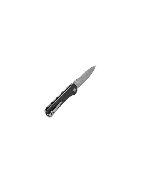 QSP Hawk Folding Knife: Damascus Edge and Carbon Comfort