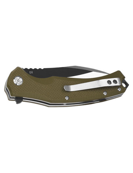 Coltello Pieghevole QSP Snipe Verde - Precisione e Comfort Sicuro