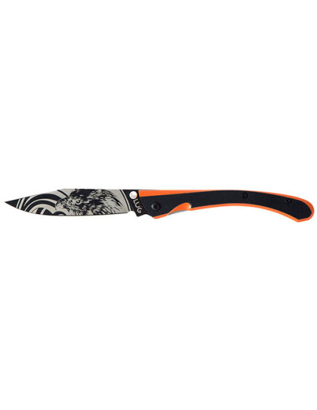 Couteau pliant Lug C63 Aigle Noir/Orange - 11089 - Khurts.com