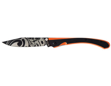Coltello Pieghevole Lug C63: Precisione e Stile Unico Nero/Arancione