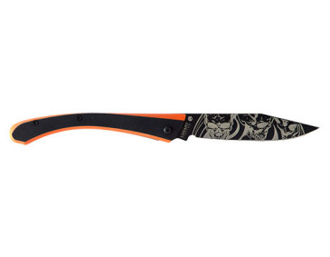 Coltello Pieghevole Lug C63: Precisione e Stile Unico Nero/Arancione 2