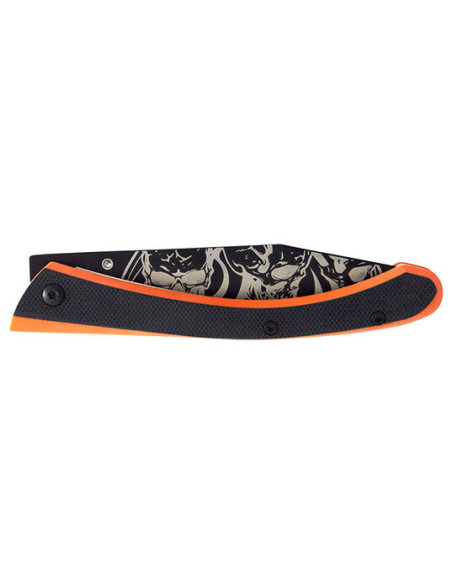Lug C63 Folding Knife: Precision and Unique Black/Orange Style