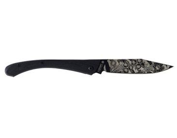 Coltello Pieghevole Lug C63: Eleganza Nera e Precisione Ineguagliabile