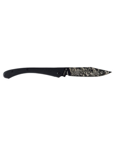Coltello Pieghevole Lug C63: Eleganza Nera e Precisione Ineguagliabile
