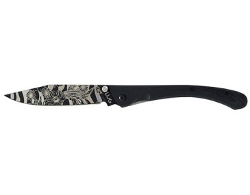 Coltello Pieghevole Lug C63: Eleganza Nera e Precisione Ineguagliabile 2