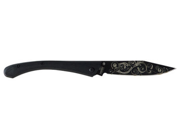 Coltello Pieghevole Lug C63 Nero: Precisione ed Eleganza Durevole 2
