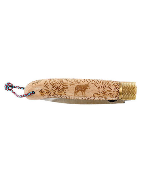 Coltello Pieghevole Wolf Faggio: Precisione ed Eleganza Numerata