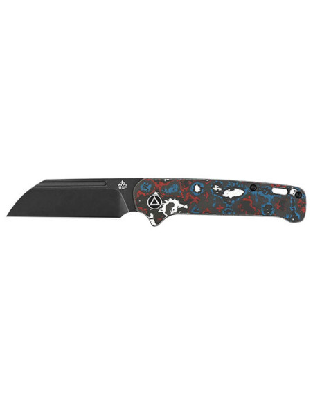 Klappmesser QSP Penguin Fat Carbon Nebula Blau/Rot/Wei&szlig;/Schwarz - 11321 - Khurts.com