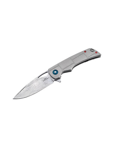 Boker P-5 Damast Folding Knife: Elegance and Precision for Everyday Use