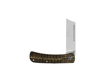Coltello Pieghevole QSP Hedgehog: Eleganza Dorata e Filo Preciso 2
