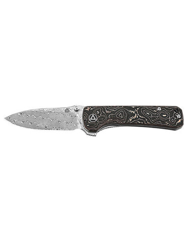 QSP Hawk Folding Knife: Elegance and Exceptional Damascus Sharpness