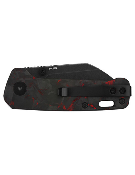 Klappmesser QSP Penguin Mini Schwarz/Rot - 11467 - Khurts.com