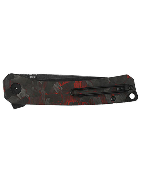 Klappmesser QSP Osprey Schwarz/Rot - 11498 - Khurts.com