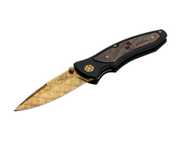 Couteau pliant Boker Tirpitz-Damascus Gold - 11816 - Khurts.com
