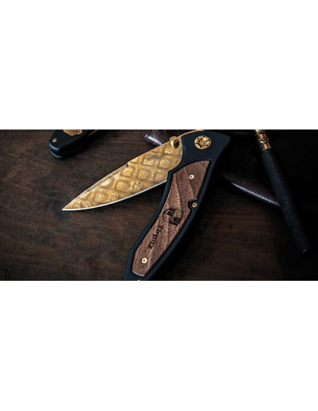 Klappmesser Boker Tirpitz-Damascus Gold - 11818 - Khurts.com