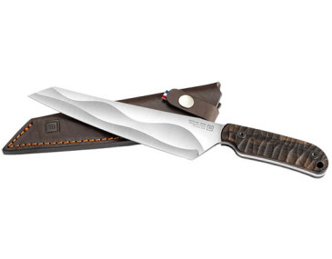 Dravik Fixed Blade Knife: Japanese Precision, Ziricote Elegance 2