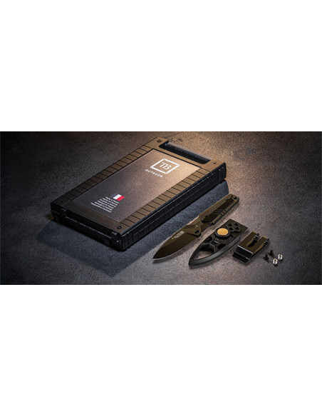 Couteau fixe TB Outdoor Impact 127 Noir - 12087 - Khurts.com