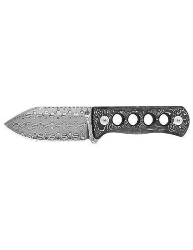 QSP Canary Fixed Blade Knife: Elegance and Precision in Damascus Steel