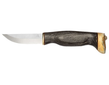 Couteau fixe Arctic Legend Handicraft knife Bois teint&eacute; noir - 12212 - Khurts.com