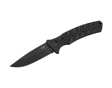 Boker Plus Automatic Knife: Black Precision and Elegance