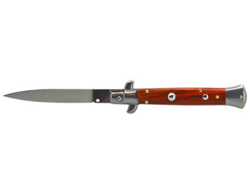 Automatisches Messer Consorzio Coltelliani Auto Stiletto Griff Naturholz - 12359 - Khurts.com