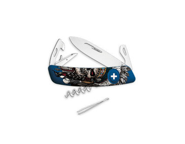 Schweizer Taschenmesser Swiza D03, Indian Skull - 12787 - Khurts.com