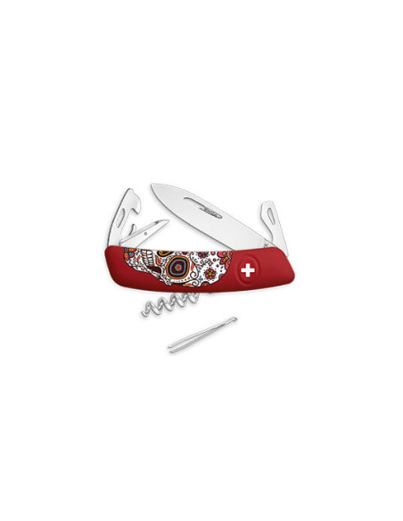 Couteau Suisse Swiza D03, Mexican Skull - 12789 - Khurts.com
